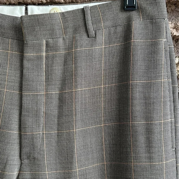 Polo Ralph Lauren Men’s Brown Plaid Mohair Wool Blend Slacks Size 34 Waist - Picture 5 of 7